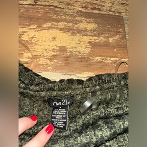 Shoulder-less winter dress Size small